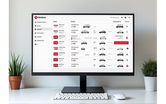 Dashboard showing a fleet of vehicles with subscription statuses and digital vignette expiry dates