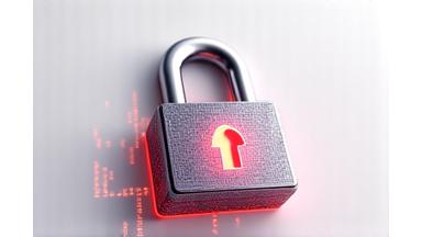 Secure payment gateway lock icon with Swiss Franc currency symbol, illustrating financial security for digital transactions